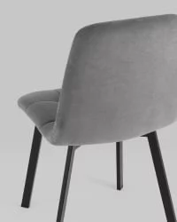 Стул Oliver Square велюр Темно-серый